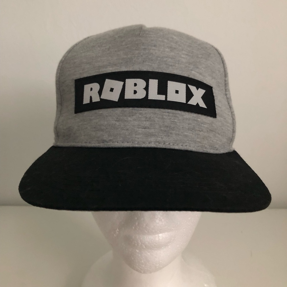 Roblox Gray and Black Ball Cap